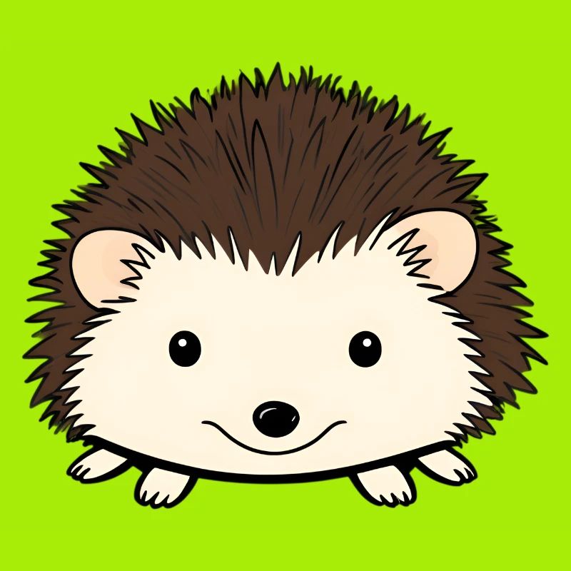 Niedlicher Igel mit freundlichem Gesicht