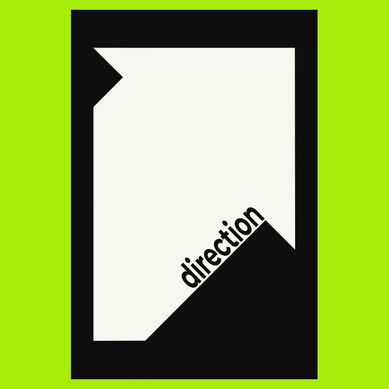 Direction Poster Black – Minimal Statement