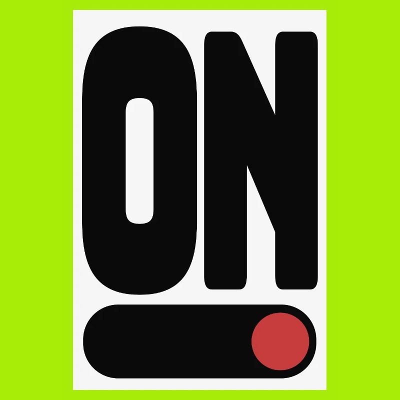ON Statement Poster Minimal Design