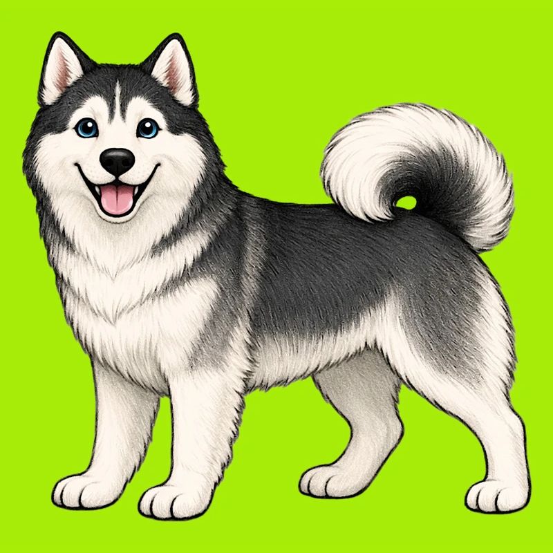Cheerful Husky