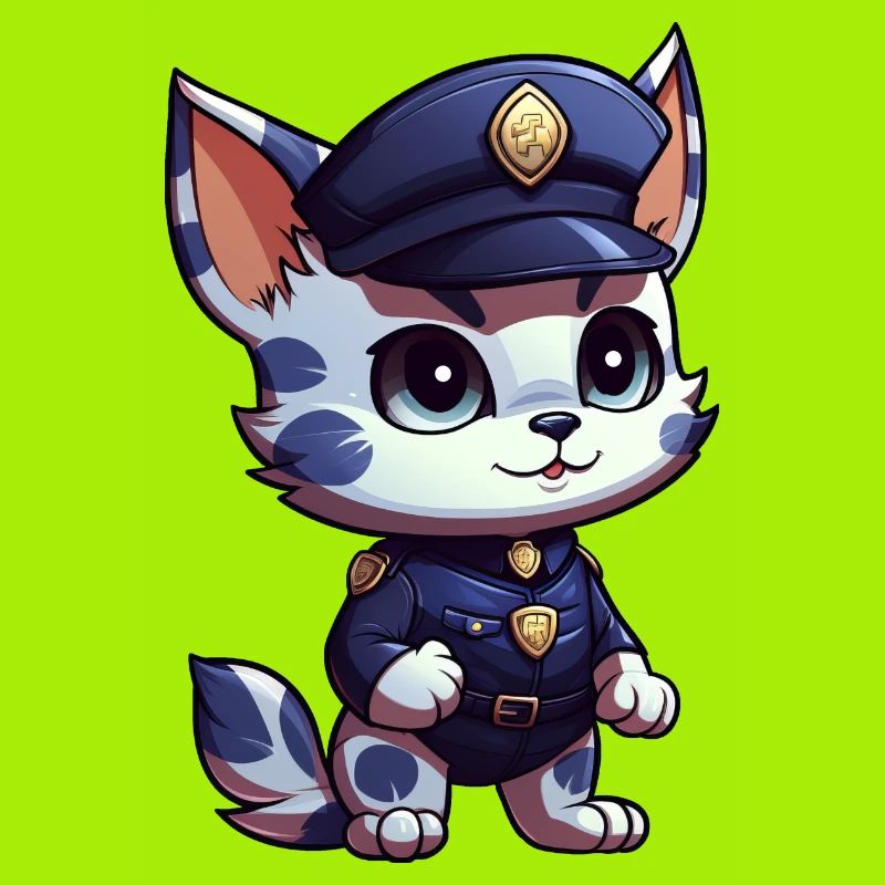Kätzchen Polizei