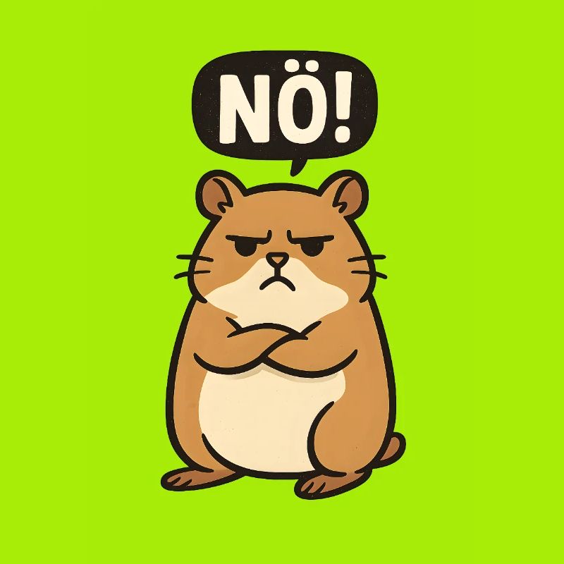 Statement Hamster Nö Einfach Nein Kein Bock