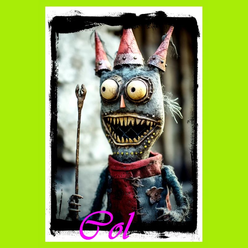 Fantasy Monster Guy with Magic Hat Doll King