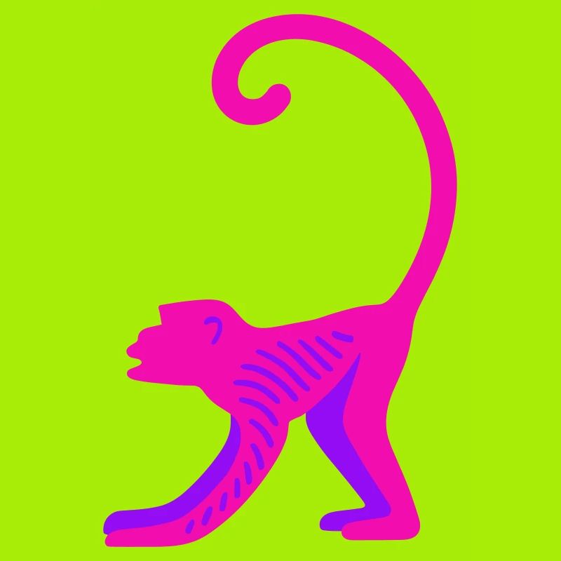 Neon Pink Monkey