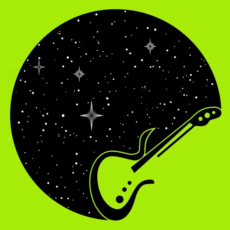 Guitar StarryNight - auf hell