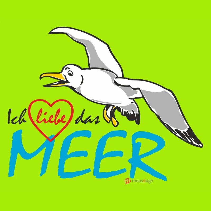 Möwe, Ich liebe das Meer
