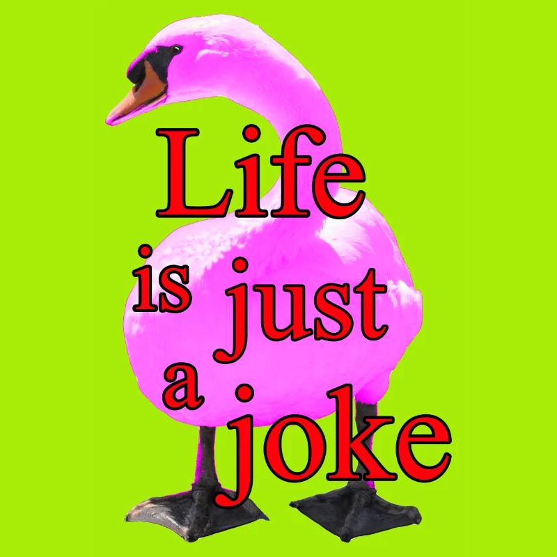Humorous swan print