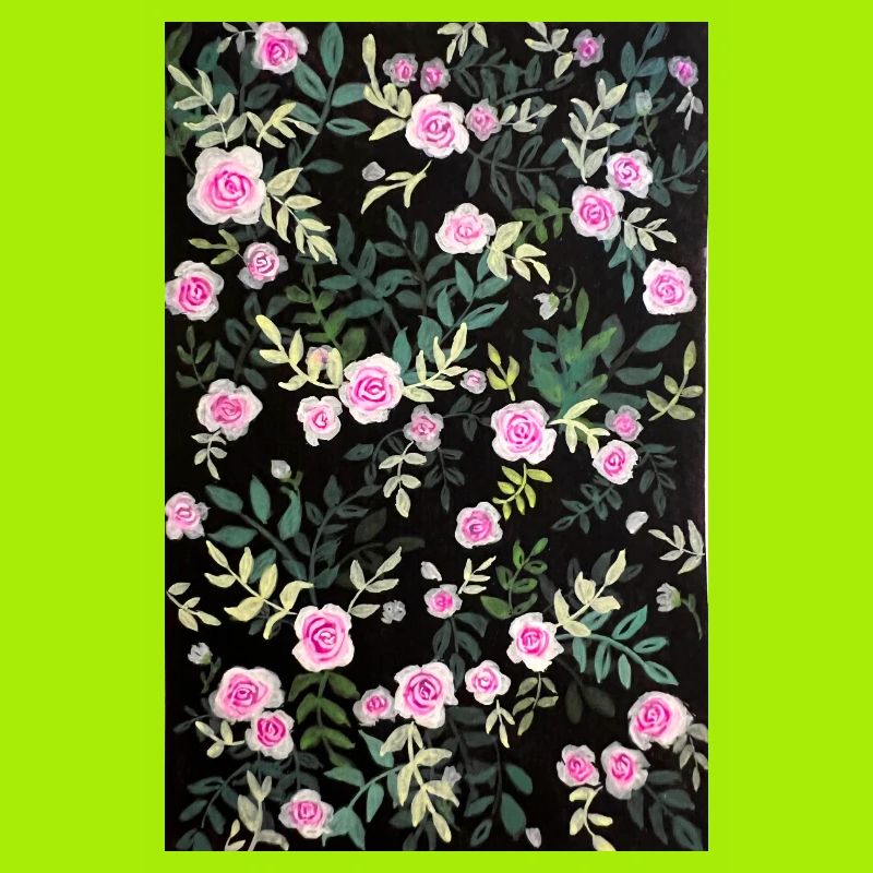 Vintage rose pattern