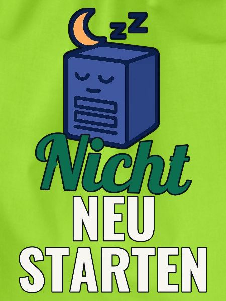 T-Shirt für Sysadmin – Nicht neu starten