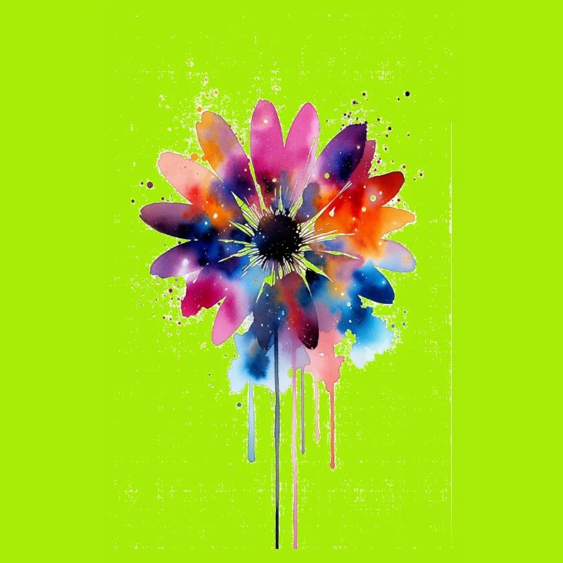 Aquarell-Gänseblümchen