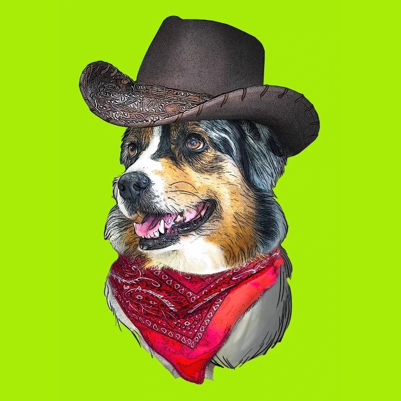 Australian Shepherd Cowboy