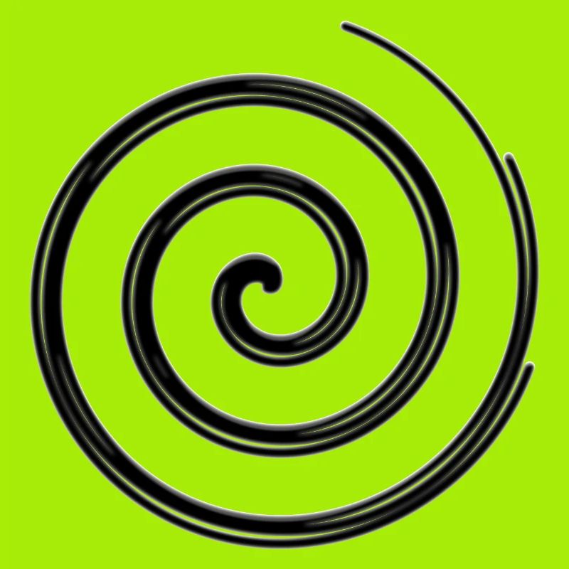 Hypnotic Spiral - Black