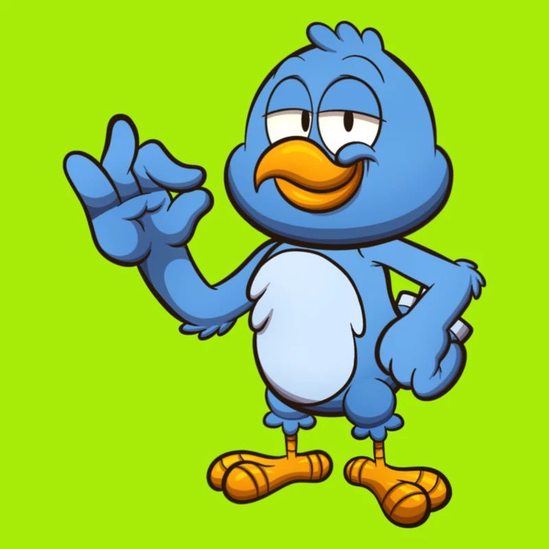 Perfekter blauer Vogel