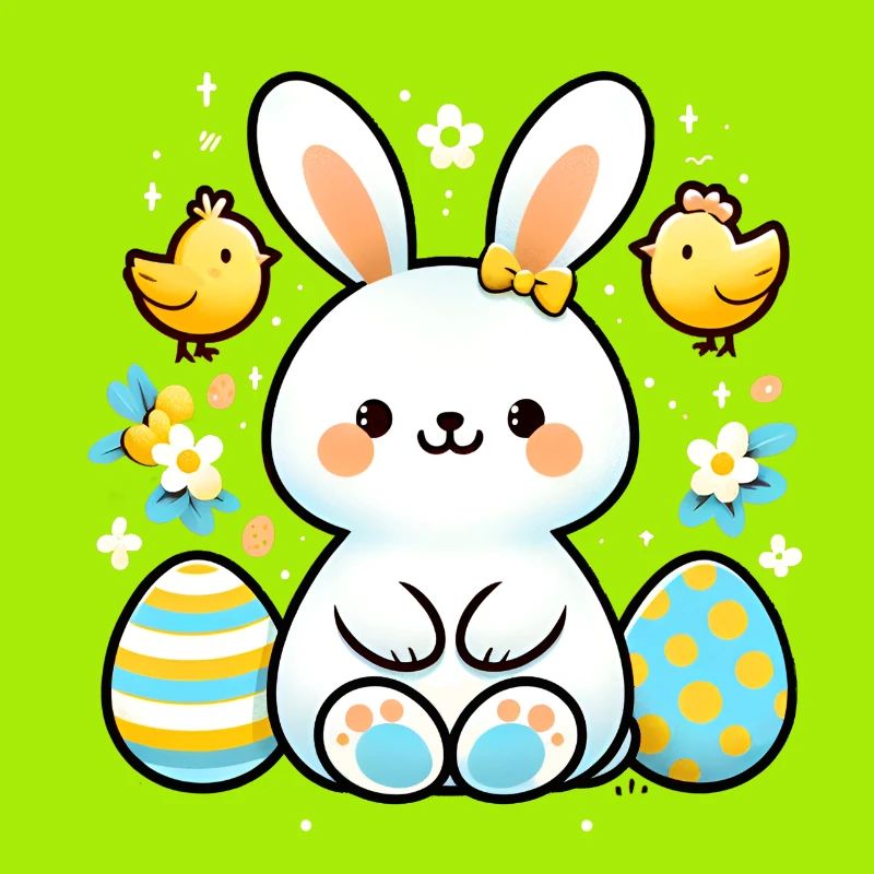 Cute easter bunny