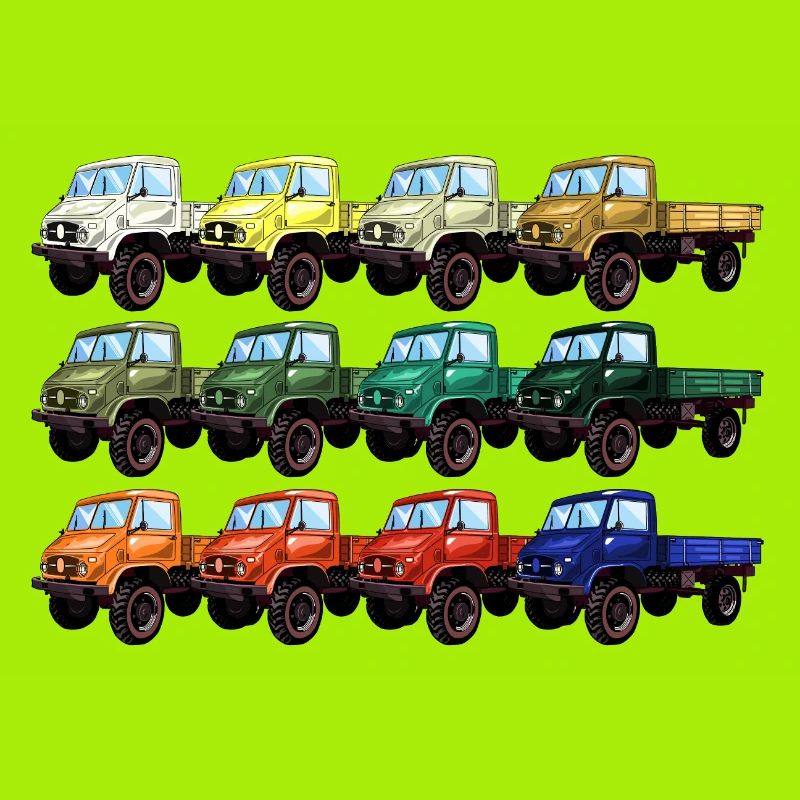 Palette de couleurs Unimog - Oldtimer - Rainbow different