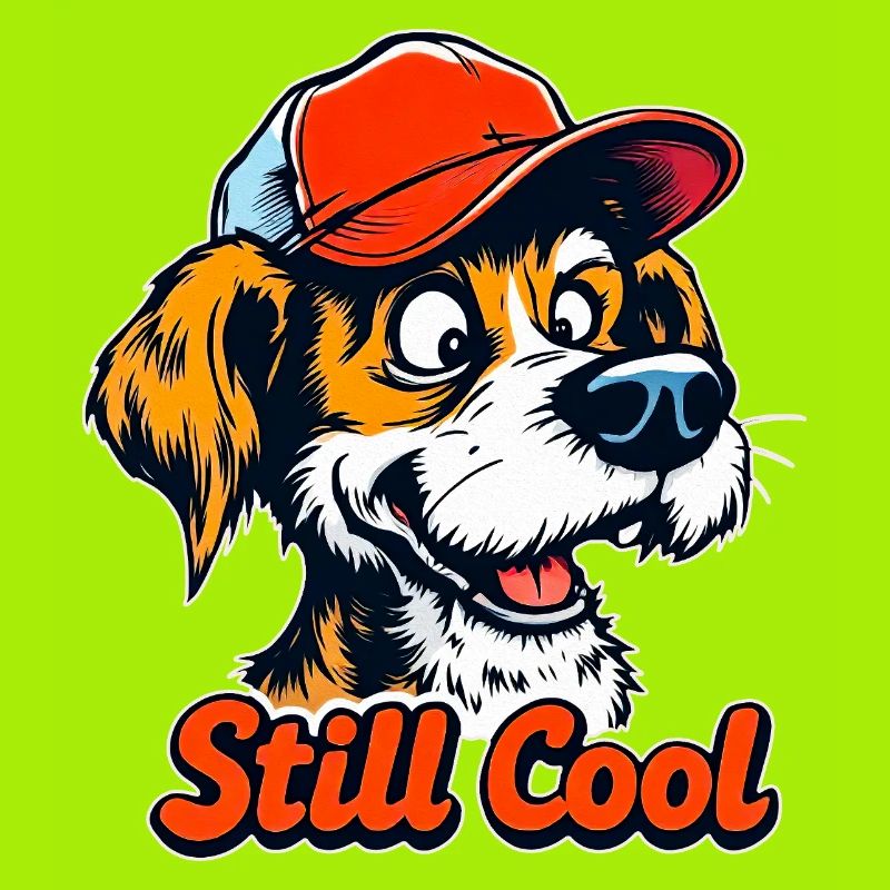 Immer noch cooler Cartoon-Hund