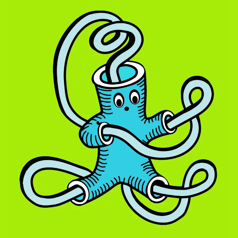 tubes bleus