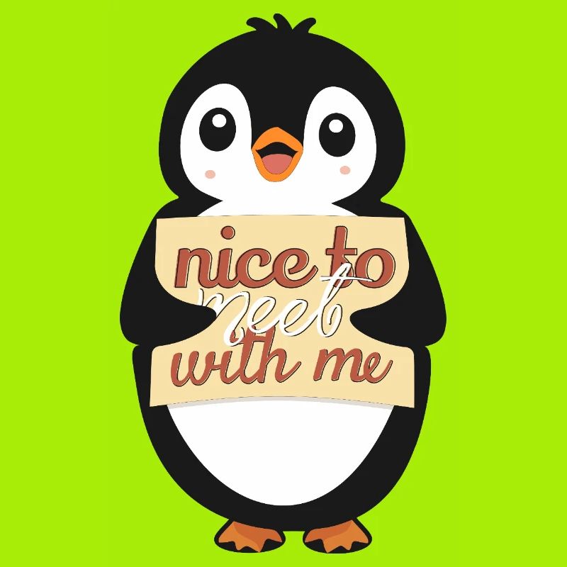 Pingouin avec Sympa de me rencontrer