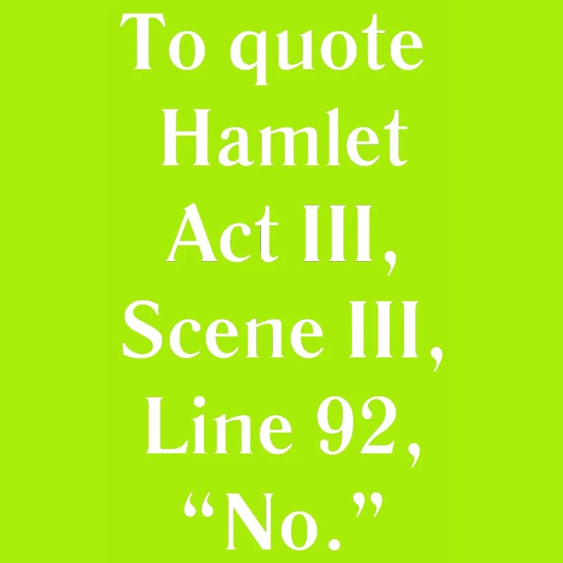 Hamlet Acte III Citation Tee
