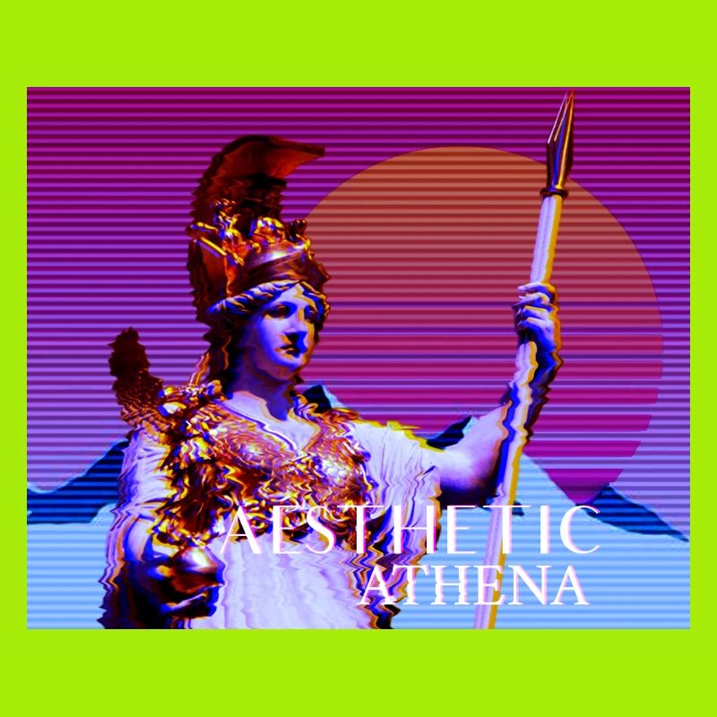 Déesse stylisée abstraite Athéna