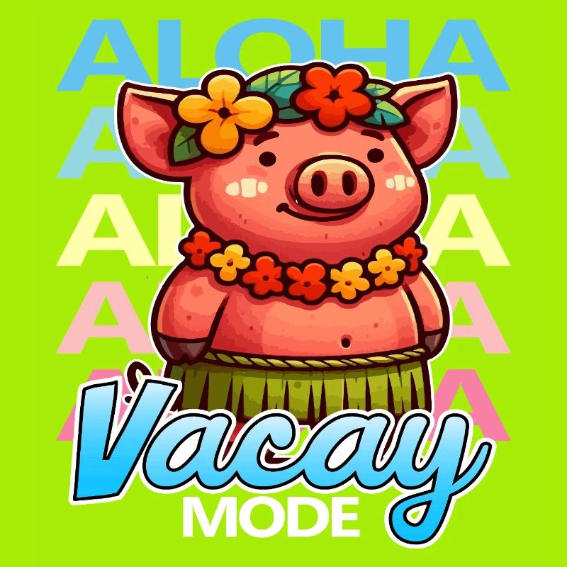 Tropical Pig Holiday Mode