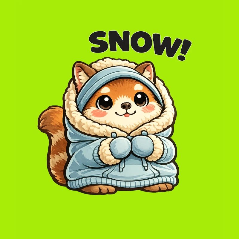 Fuchs im Winterpullover