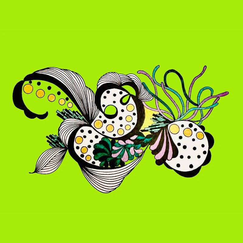 Flower Swirl Fantasy Pattern