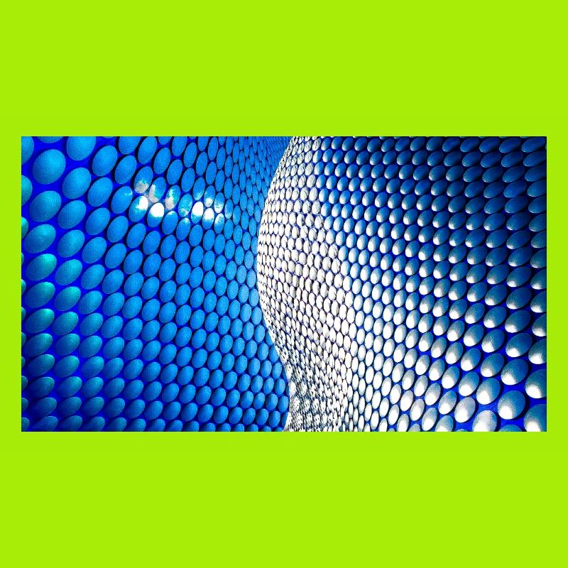 Cobalt Bubblewave Abstract