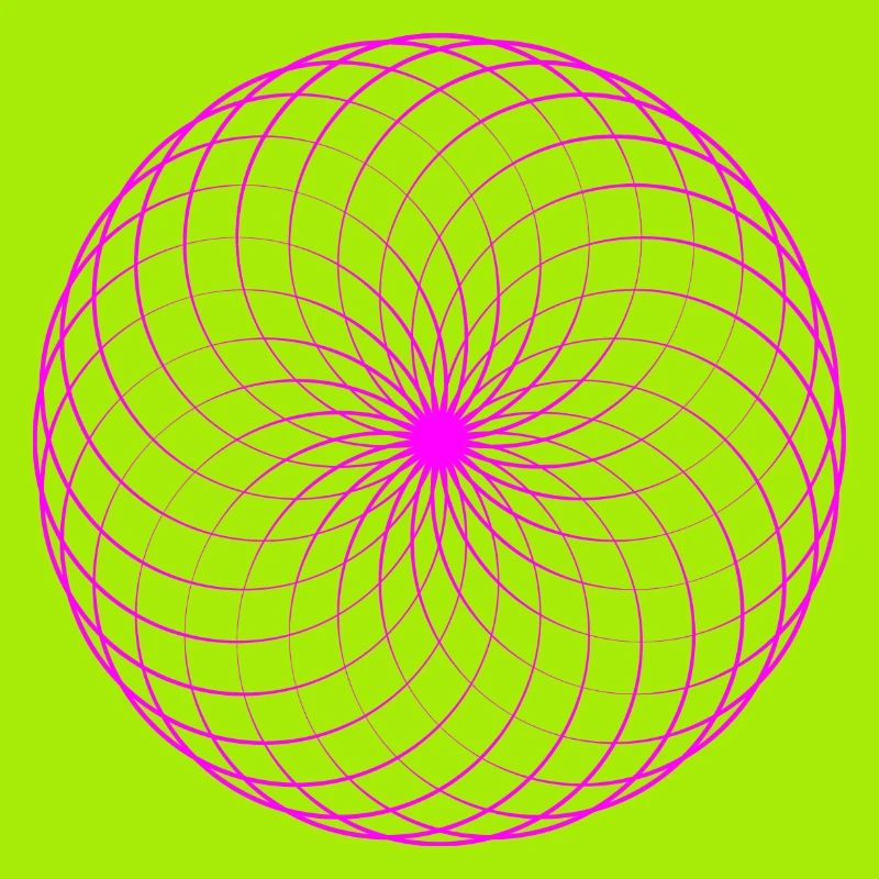 Neon spiral net torus
