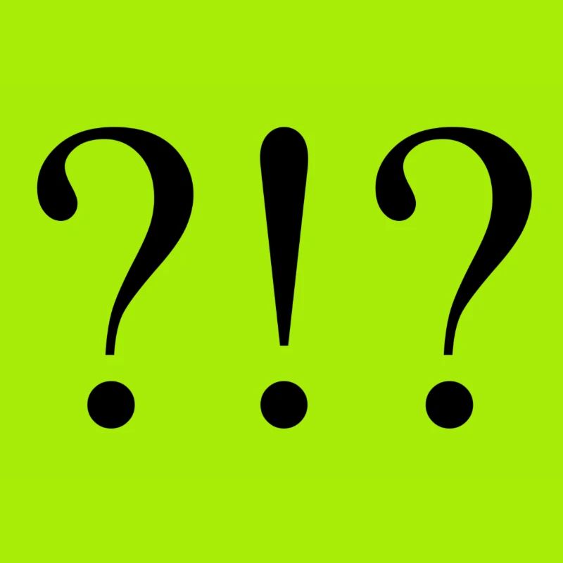 Point d’interrogation Point d’exclamation black