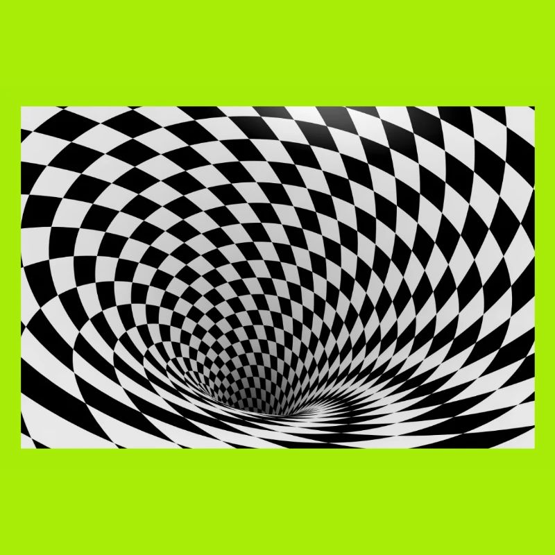 Vortex noir et blanc hypnotique