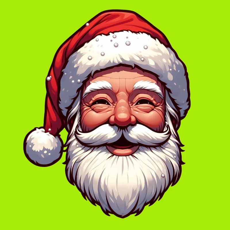 Fröhlicher Weihnachtsmann Gesicht