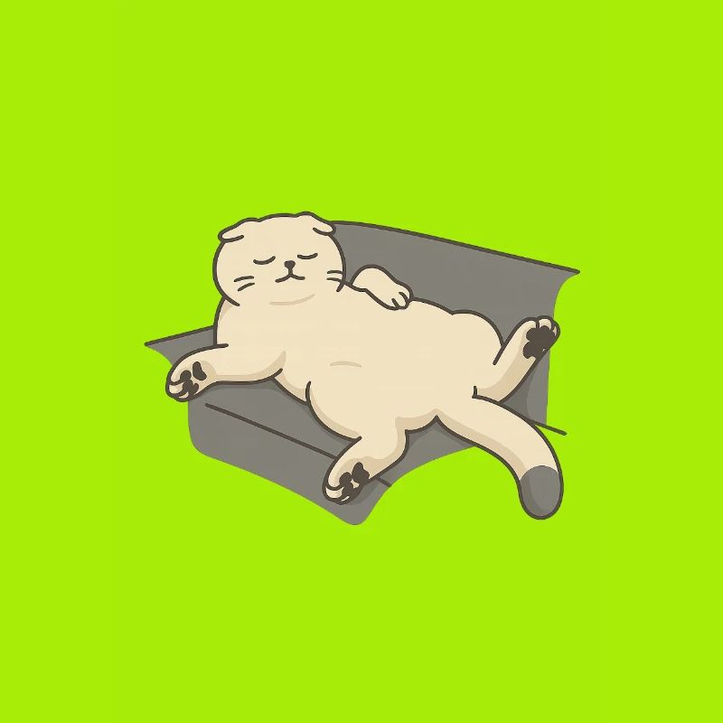 Chat relaxant sur le canapé