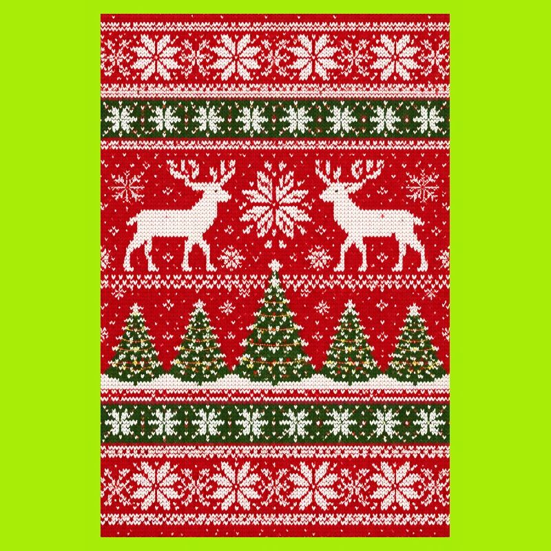 Winter Reindeer Knitting Pattern