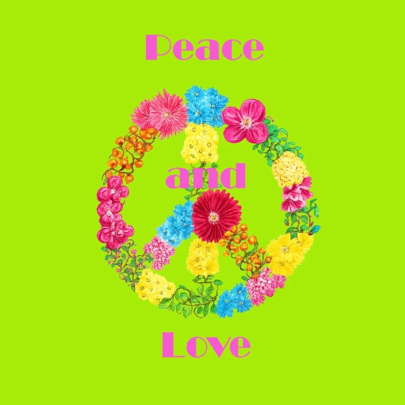 Blumen Peace Zeichen