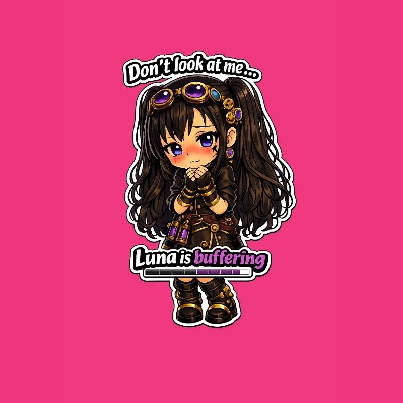 Luna Buffing Chibi Steampunk