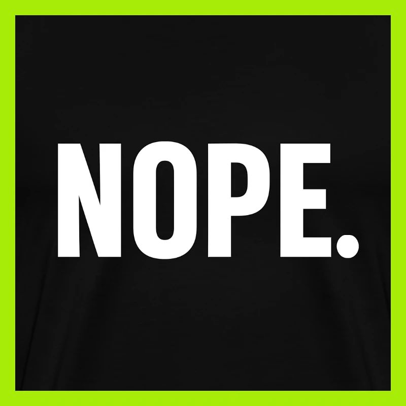 Minimalist NOPE Statement Design