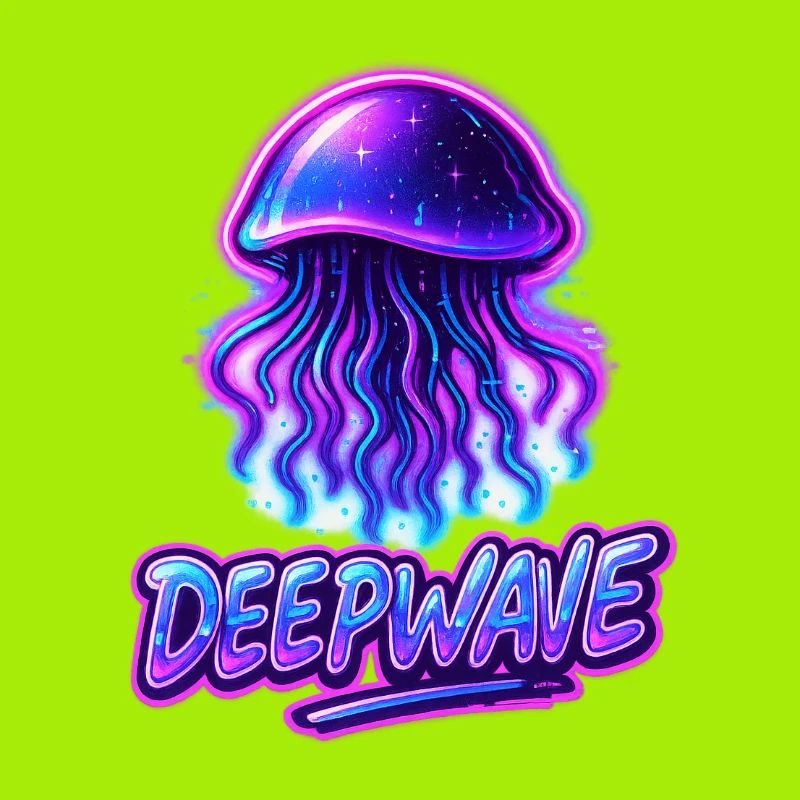 Neon Jellyfish Deepwave Design