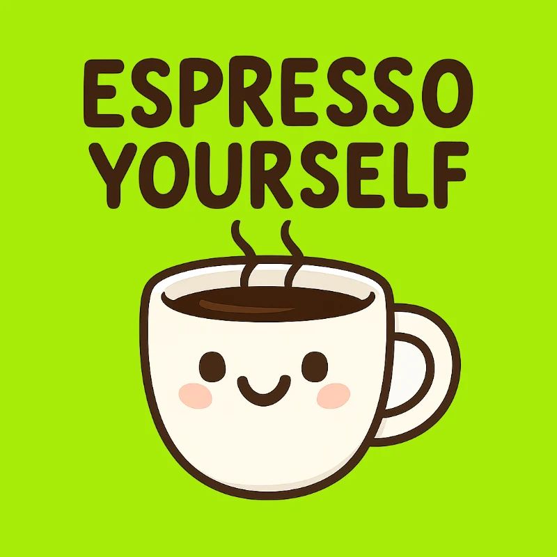 Cute Kawaii Coffee Mug Design