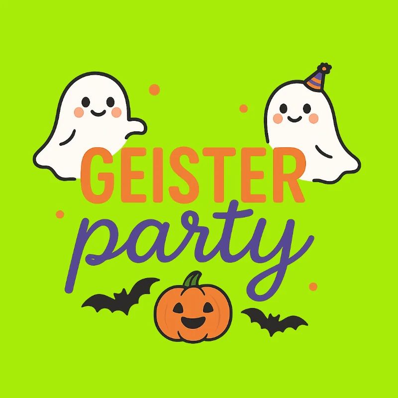 Halloween Ghosts Party Design