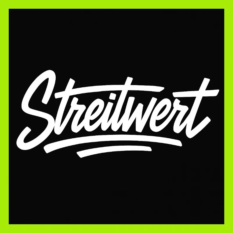 Logo Contested Script Noir