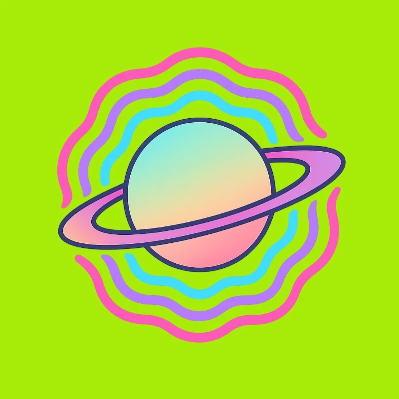 Cosmic Planet Stylized Galactic Sphere