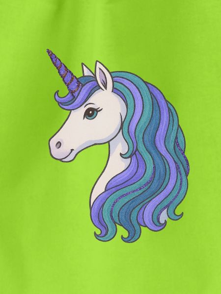 Pastell-Einhorn-Mähnenporträt