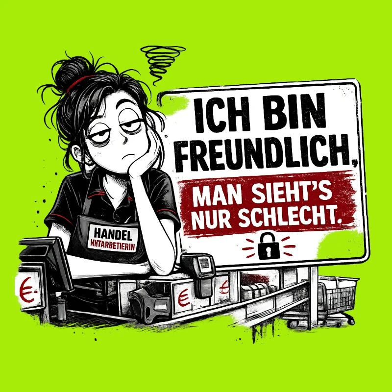 Ich bin freundlich. Man sieht’s nur schlecht.