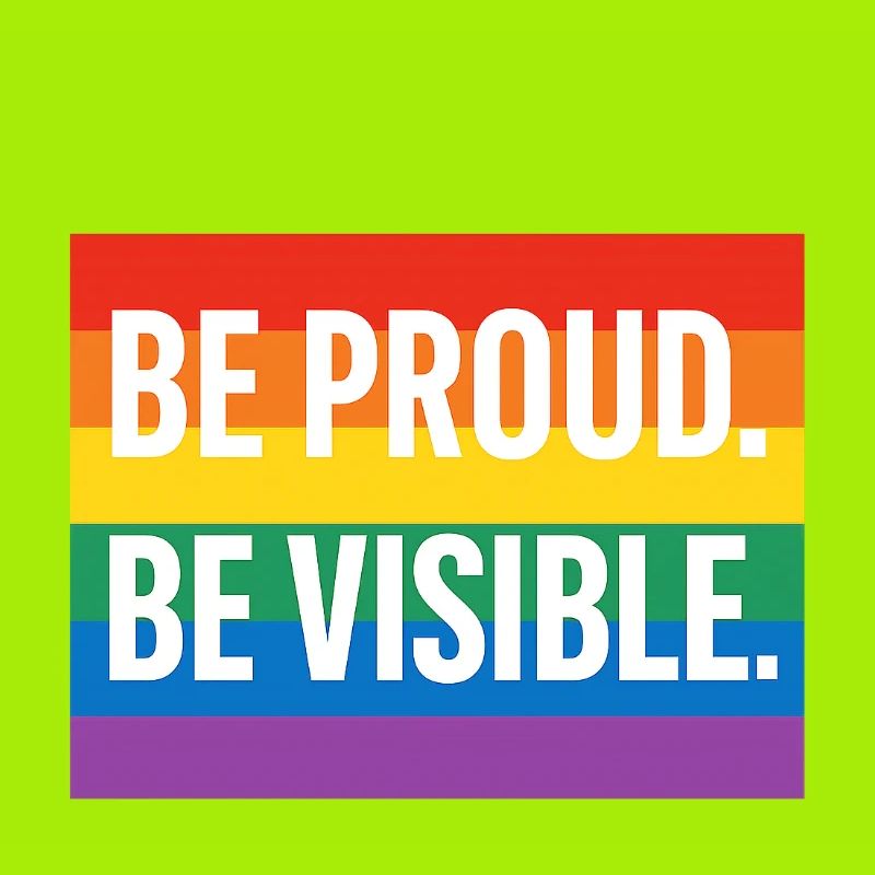 Regenbogen Pride Statement Design