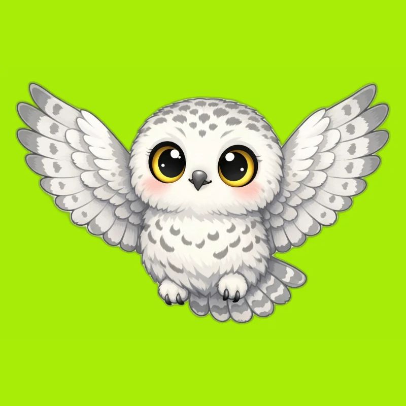 Snowy Owl Wings in Flight