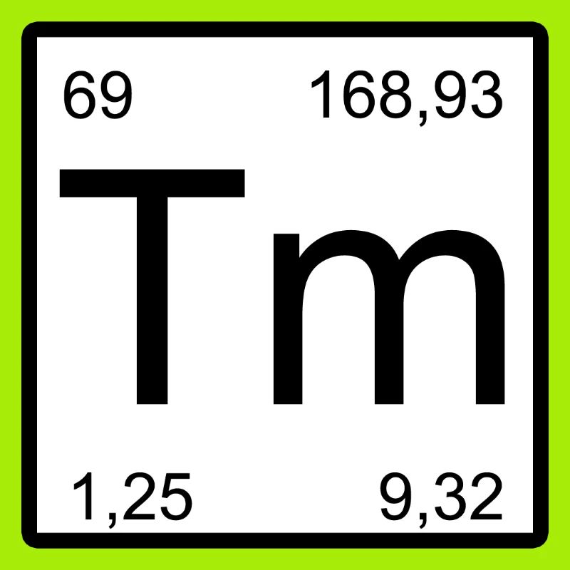 Conception des éléments de thulium