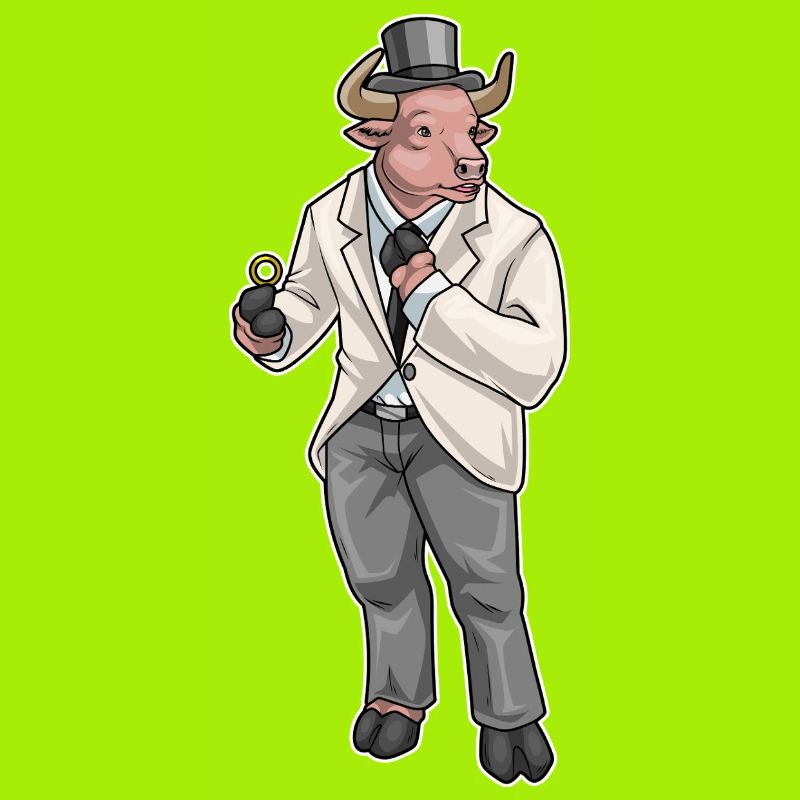 Stier Bräutigam Ehering Hochzeit