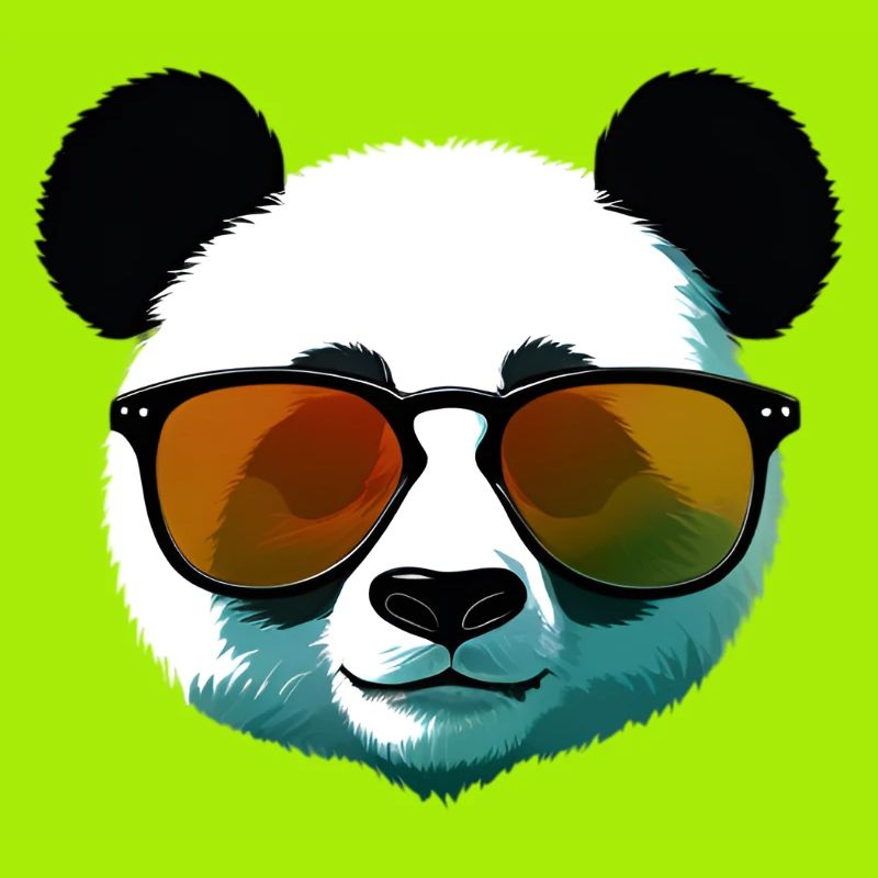 Panda with Sunglasses Gradient