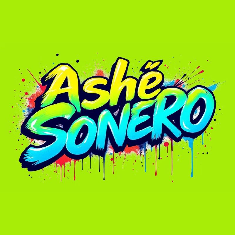 Ashe Sonero Graffiti-Regenbogen